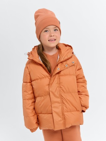 куртка демисезонная дутая "кремовый абрикос" - куртки российские 