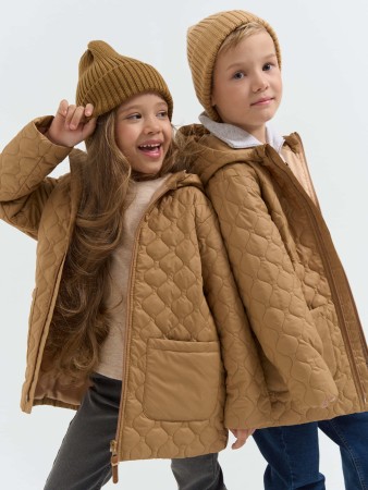 куртка демисезонная стеганая "песок" - куртки российские 