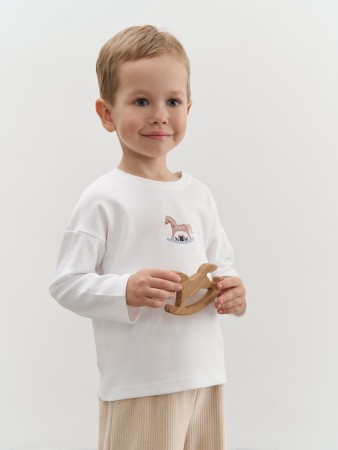 лонгслив "лошадка" 0+ - футболки и поло для малышей