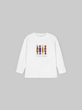 лонгслив "пломбир" с принтом - футболки и поло для малышей с принтом 