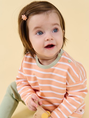лонгслив "полоска коралл" 0+ - детская одежда, обувь и аксессуары для всех возрастов