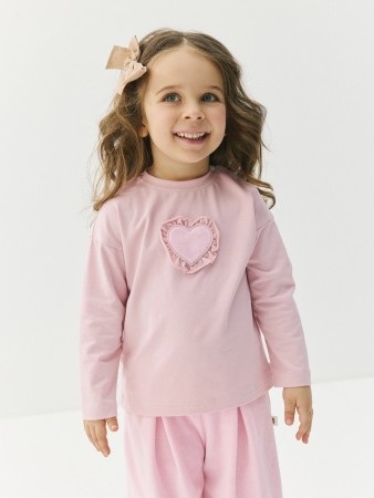 лонгслив "розовый зефир" 0+ - детские лонгсливы для малышей 