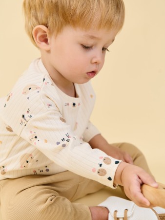 лонгслив "веселые мордашки" 0+ - детская одежда, обувь и аксессуары для всех возрастов