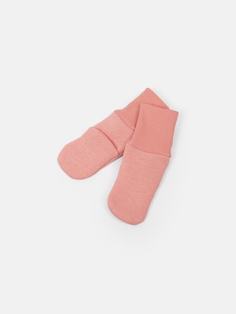 носочки из футера "персик" 0+ - носки для малышей персиковые 