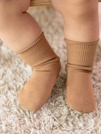 носочки из футера "песок" 0+ - носки для малышей для детей 