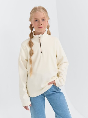 олимпийка флисовая "молоко" 7+ - одежда, обувь и аксессуары для школьников флисовые 