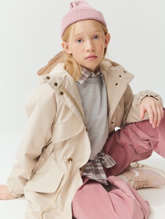 парка демисезонная "беж" 7+ фотография