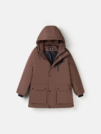 парка демисезонная "молочный шоколад" 7+ - детские парки шоколадные 