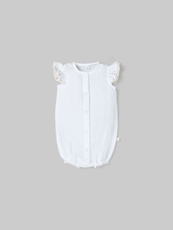 песочник муслиновый с крылышками "сахар" 0+ - детская одежда, обувь и аксессуары муслиновая 