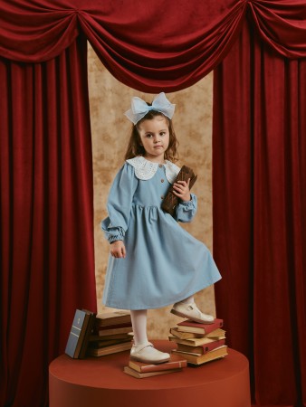 платье с ажурным воротником "звездочка" - детская одежда ажурная 