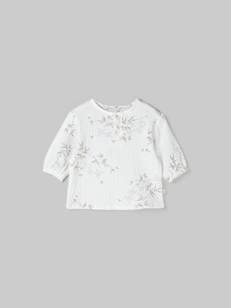 рубашка муслиновая "тростинка" 0+ - детская одежда, обувь и аксессуары муслиновая 