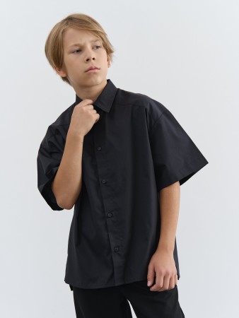 рубашка оверсайз "уголь" 7+ - одежда, обувь и аксессуары для школьников оверсайз 