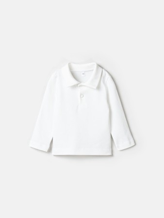 рубашка с воротником поло "молоко" 0+ - блузы и рубашки для малышей