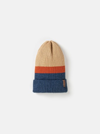 шапка тыква из смесовой шерсти однослойная колор блок "деним" - детские шапки из денима 