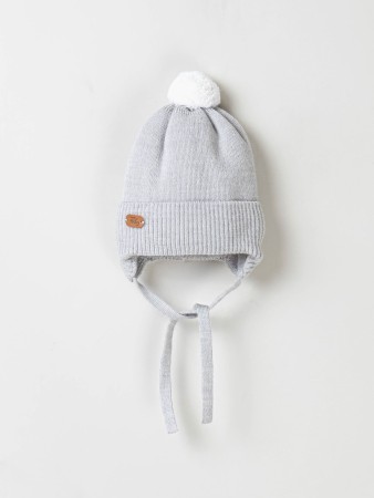 шапка зимняя из смесовой шерсти "жемчуг" на завязках 0+ - детская одежда, обувь и аксессуары для всех возрастов российская 