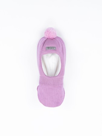 шлем зимний из смесовой шерсти с помпоном "пион" - детская одежда, обувь и аксессуары для всех возрастов bungly 