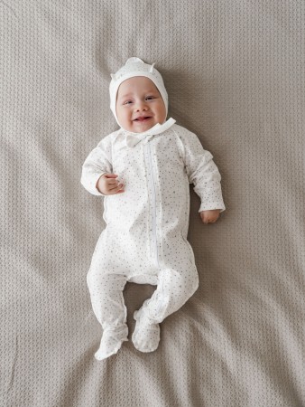 слип на молнии с закрытой ножкой "мишутка" 0+ - комбинезоны и ромперы для новорожденных