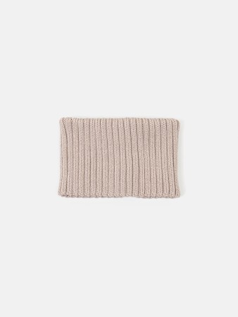 снуд из смесовой шерсти "ваниль" вертикальная вязка - детские аксессуары ванильные 
