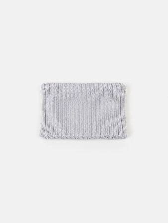 снуд из смесовой шерсти "жемчуг" вертикальная вязка - детские аксессуары для малышей 