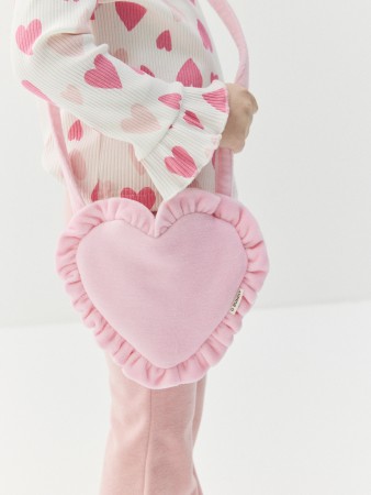 сумка "велюровое сердце" - одежда, обувь и аксессуары для дошкольников велюровые 