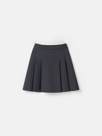 юбка со складками "графит" 7+ - детская одежда, обувь и аксессуары российская 