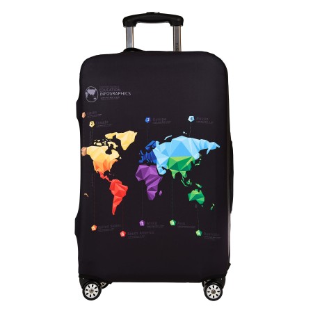 lc-005m black чехол для чемодана - аксессуары эластановые 