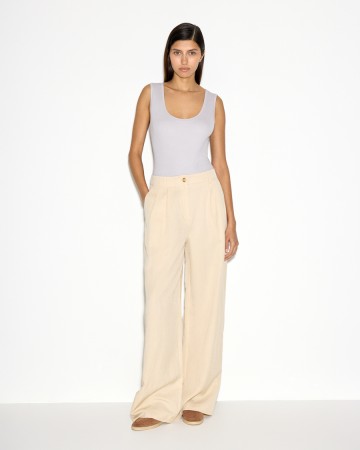 брюки палаццо с резинкой на спинке из лиоцелла фотография