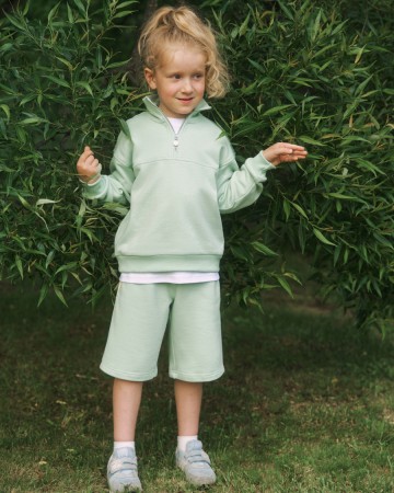 детские шорты бермуды unisex - детская одежда, обувь и аксессуары для всех возрастов мятная 