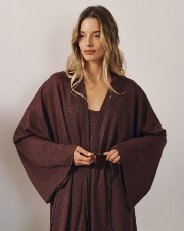 длинный кардиган на поясе - женская одежда с поясом 