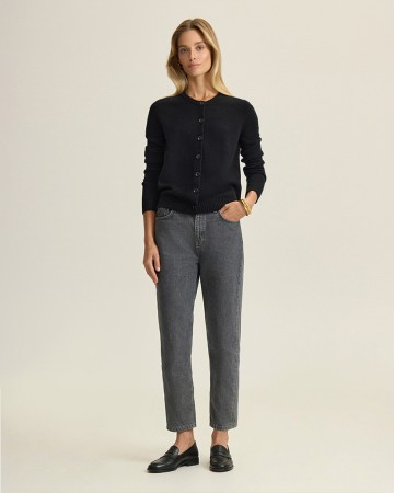 джинсы mom fit с высокой посадкой - женская одежда