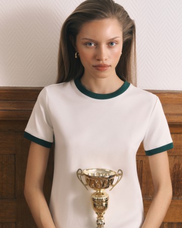 футболка приталенного кроя белый - женские футболки женские 