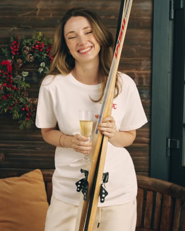 хлопковая футболка оверсайз с вышивкой и принтом - футболки с вышивкой 