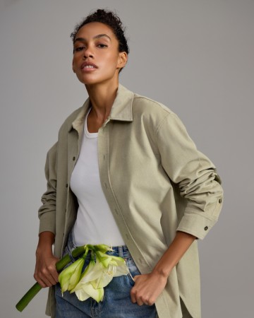 хлопковая рубашка из вельвета unisex - женские блузы и рубашки