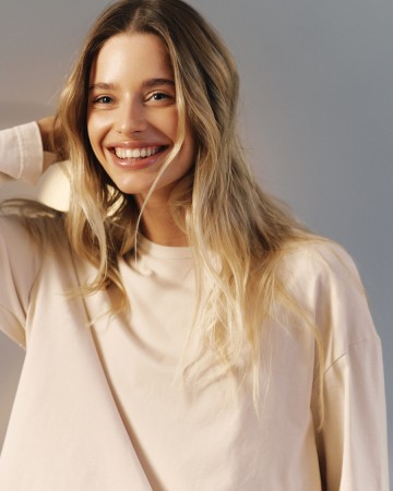 хлопковый лонгслив оверсайз - футболки и поло для взрослых 