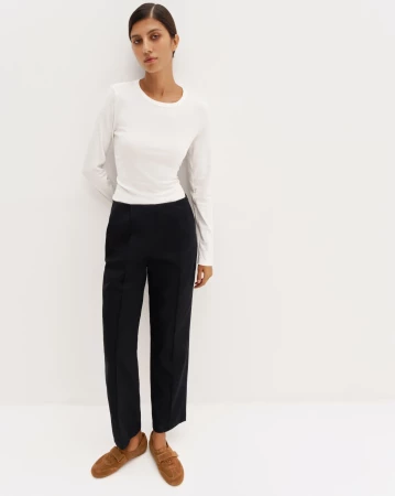 классические брюки с простроченными стрелками - женская одежда