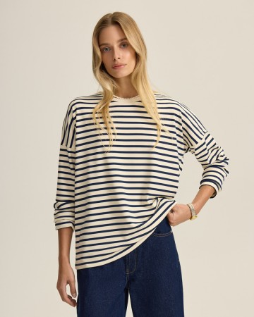 лонгслив в полоску - женские лонгсливы для взрослых 