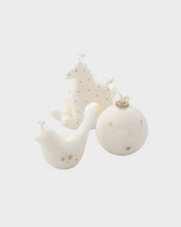 набор свечей в виде елочных игрушек - товары для дома