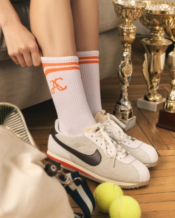 носки с монограммой из хлопка фотография