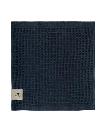 полотенце вафельное, синий, 34x35 см - женская одежда вафельная 