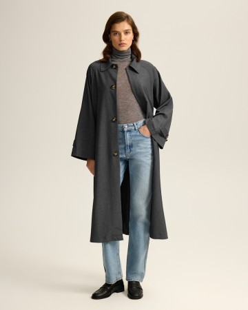 пыльник с воротником трансформером - женская верхняя одежда трансформируемая 