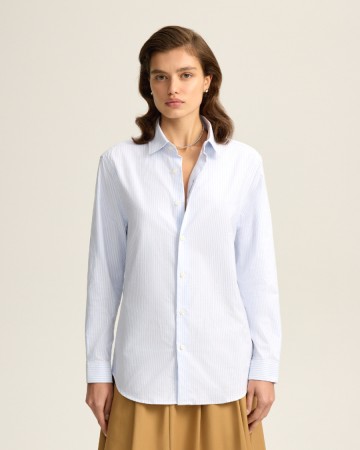 рубашка из 100% хлопка в полоску - женские поло