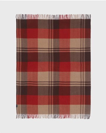 шерстяной плед в клетку 140×180 см - товары для дома женские 