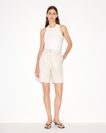 шорты бермуды из вискозы и льна - женская одежда из вискозы 