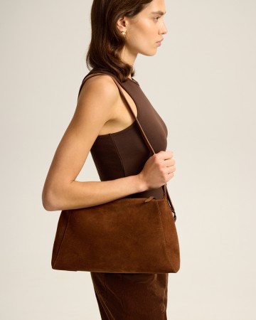 сумка из натуральной замши - женские аксессуары