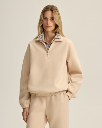 свитшот с воротом на молнии - женские свитшоты для взрослых 