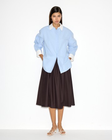 свободная юбка миди с карманами - женские юбки cocos 