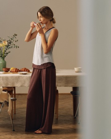 свободные брюки на завязках - брюки