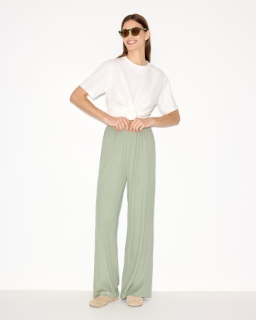 трикотажные брюки на резинке из района и спандекса - женские брюки для взрослых 