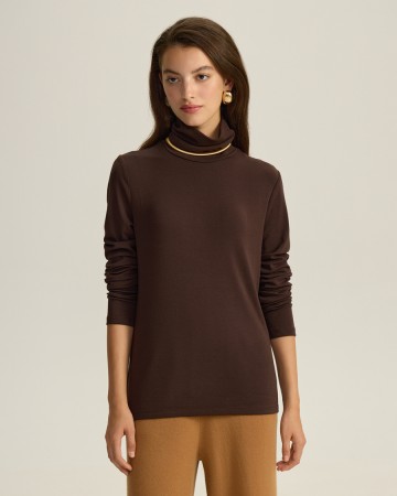 водолазка из модала с шерстью фотография