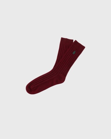женские носки из шерсти с кашемиром - женская одежда бордовая 